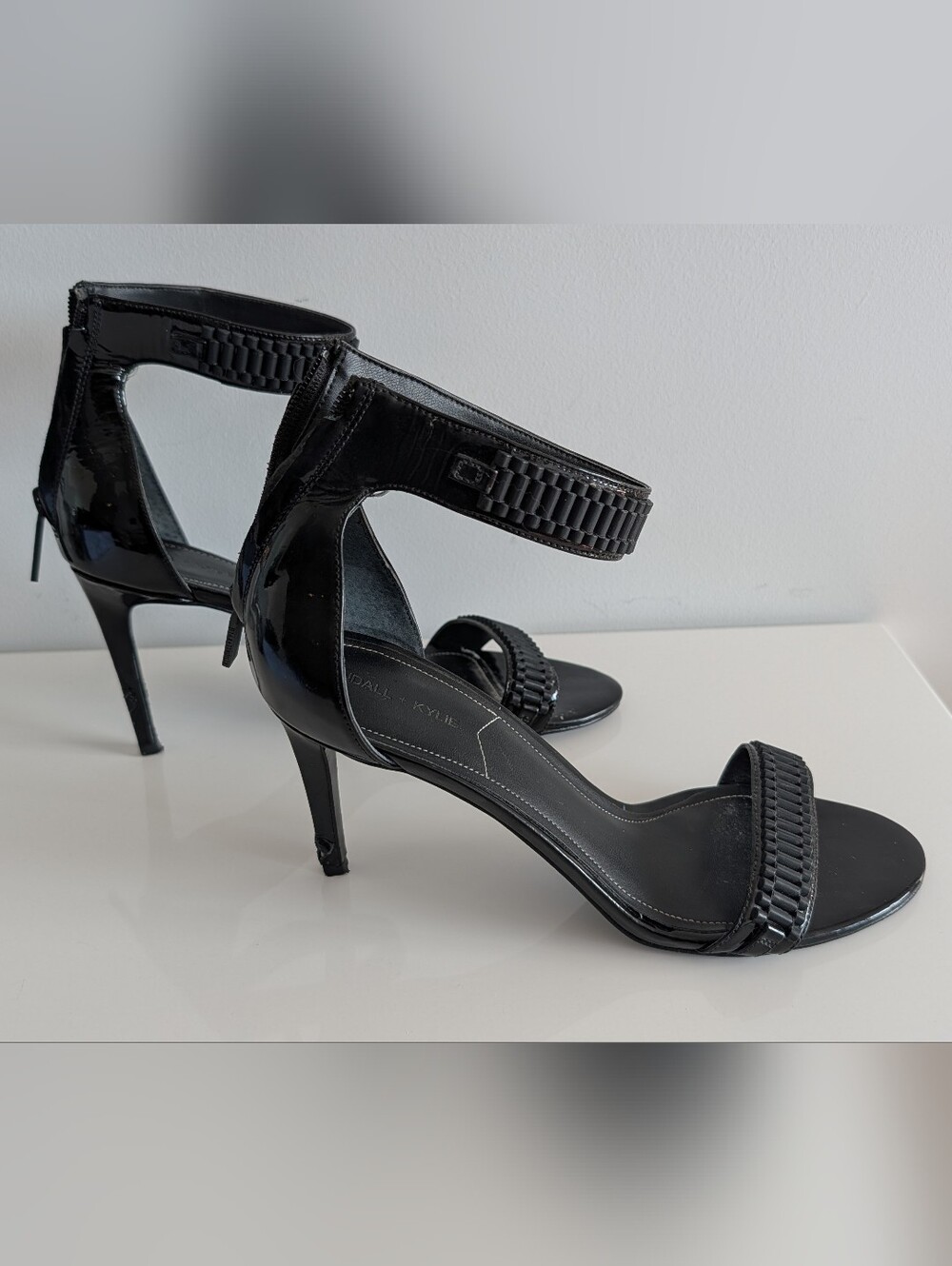 Kendall + Kylie Miaa Leather Heeled Sandals